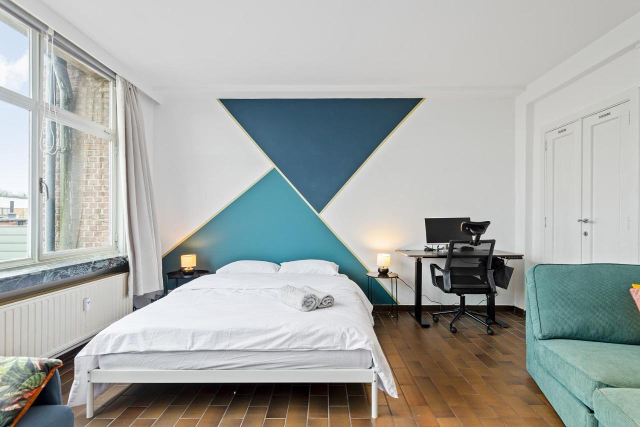 Cozy Antwerp - Cityview Studio Free Parking Buitenkant foto
